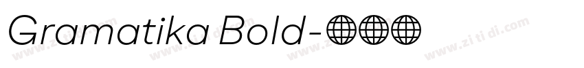 Gramatika Bold字体转换